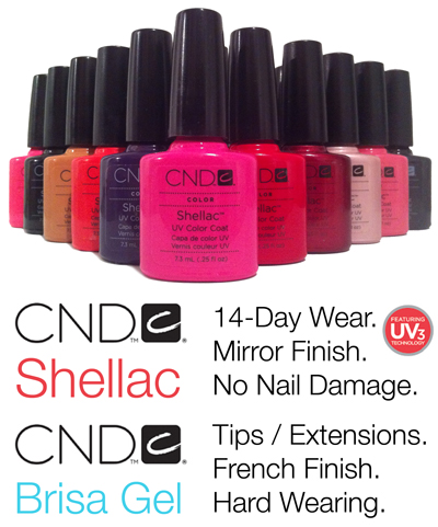 CND Shellac Nails and CND Brisa Gel Nails and Extensions Now Available in Solihull